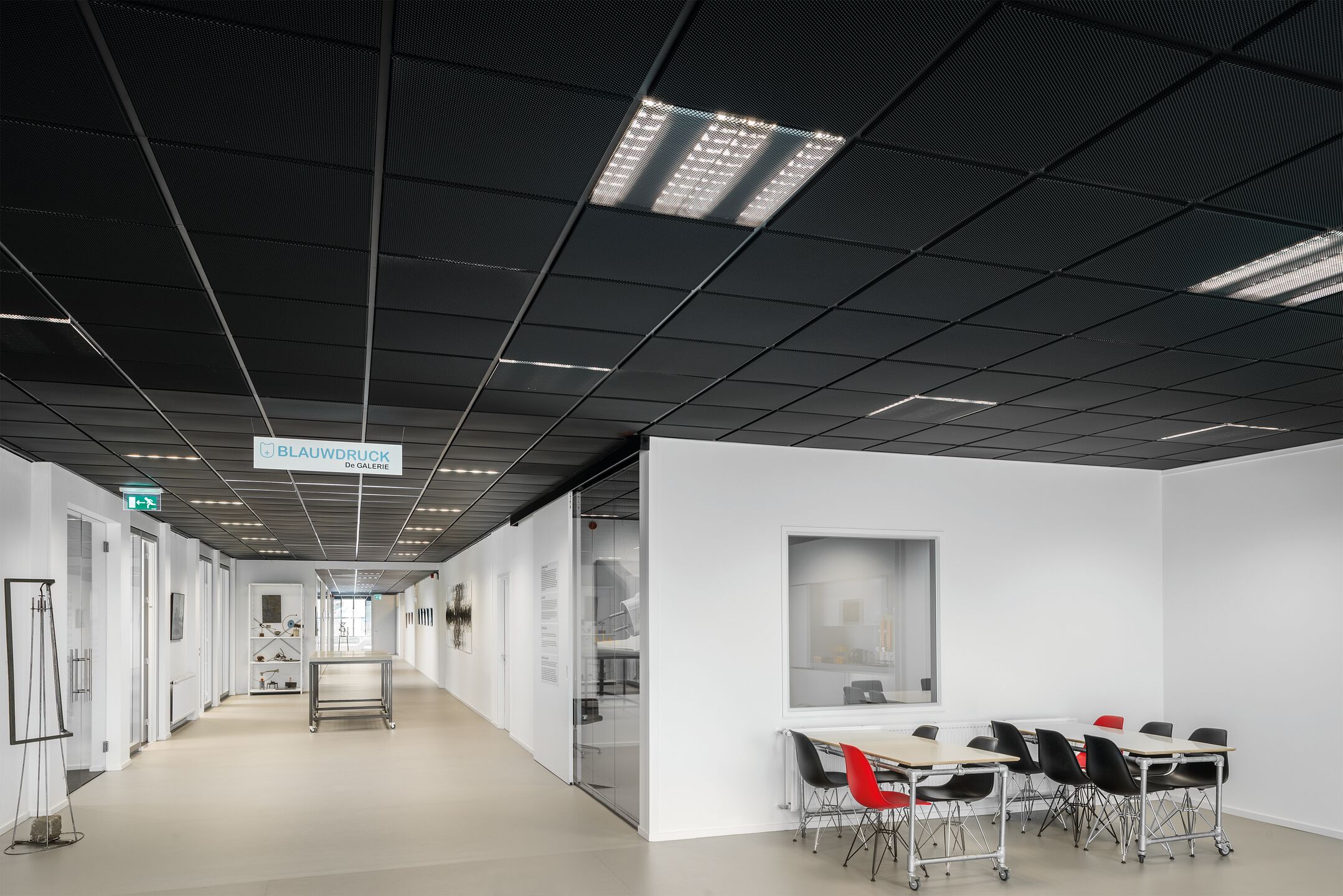 Metal mesh ceilings — third-party installation reference