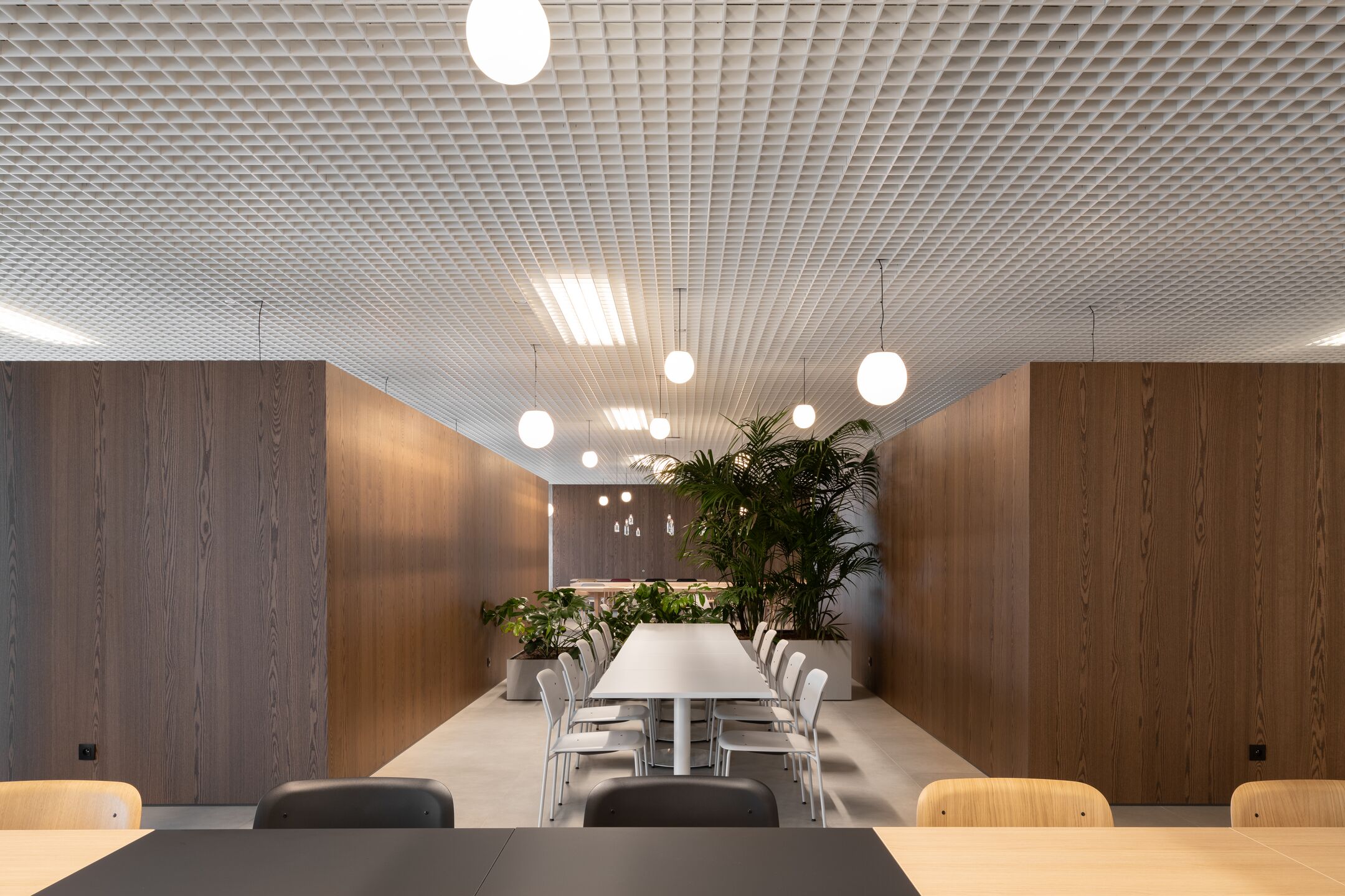 Open cell / grid ceilings — third-party installation reference